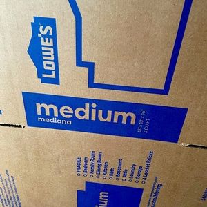 Medium size moving boxes 18”x18”x16”